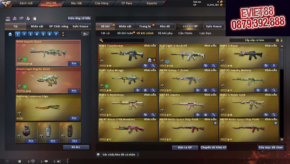 shop acc cf uy tin gia re